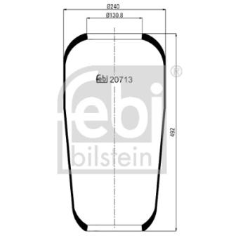 Soufflet à air, suspension pneumatique FEBI BILSTEIN 20713