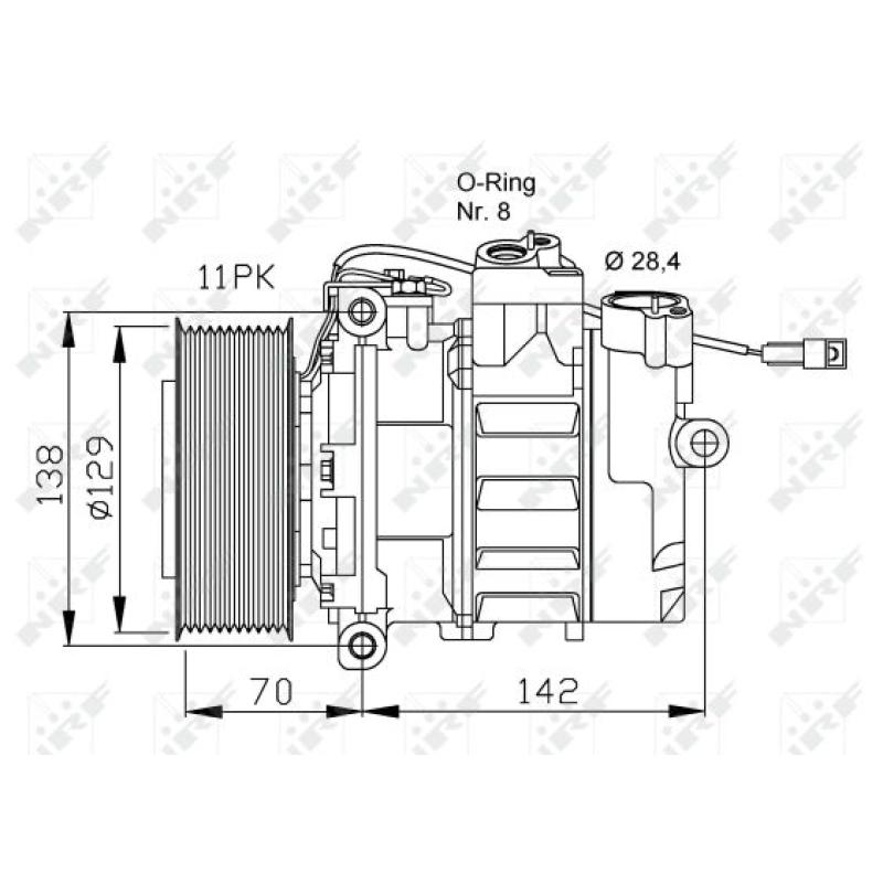Compresseur, climatisation NRF 32454 - Visuel 2