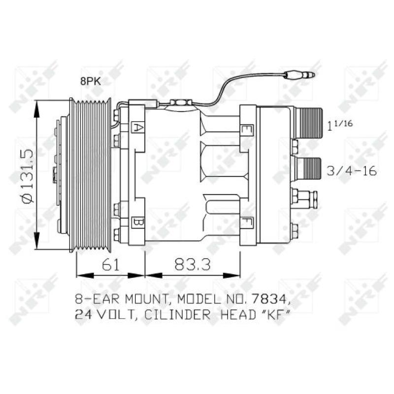 Compresseur, climatisation NRF 32073 - Visuel 2