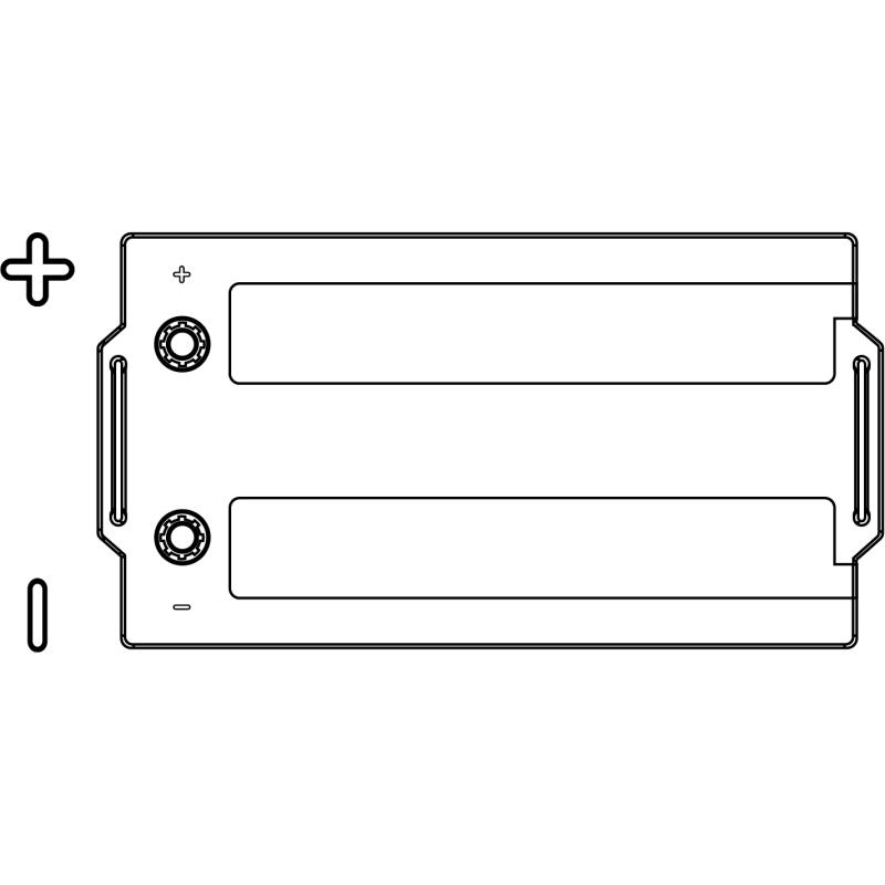 Batterie de démarrage EXIDE EF2353 - Visuel 1