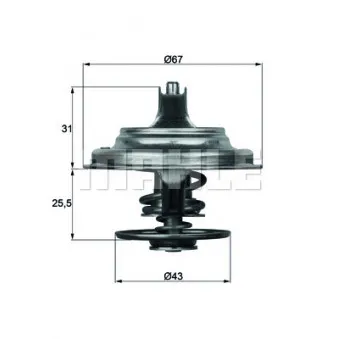 Thermostat d'eau BEHR TX 23 79D