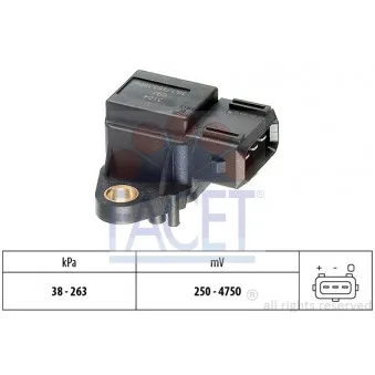 Capteur, pression de suralimentation FACET