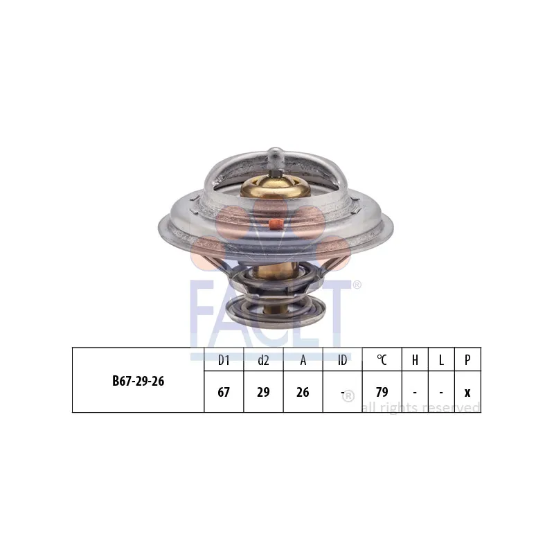 Thermostat d'eau FACET 7.8638S