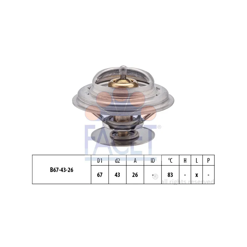 Thermostat d'eau FACET 7.8625S