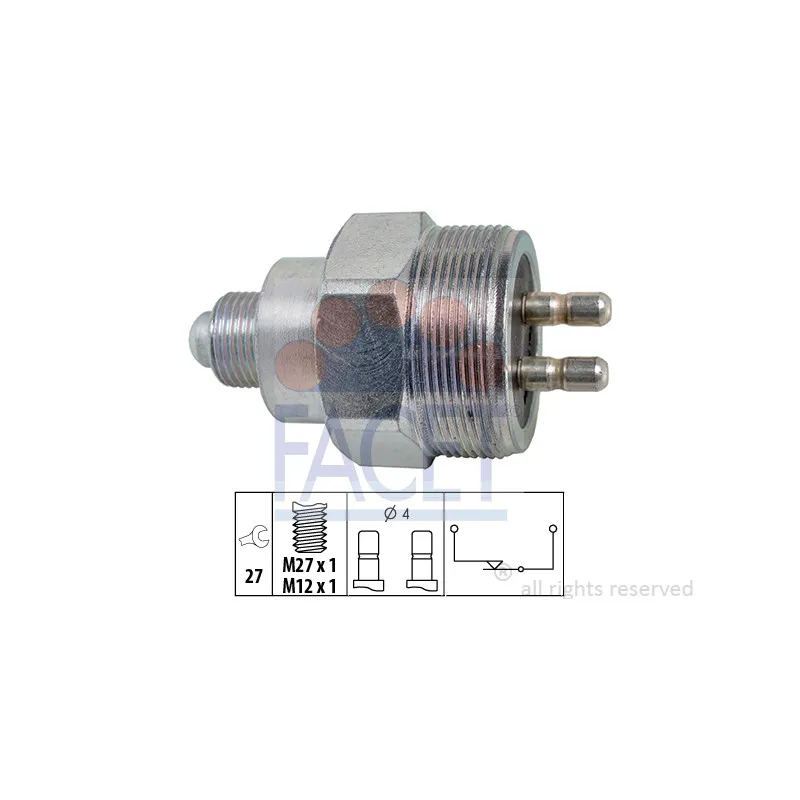 Contacteur, feu de recul FACET 7.6324