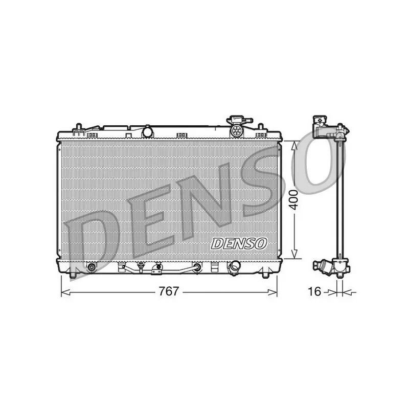 Radiateur, refroidissement du moteur DENSO DRM50030