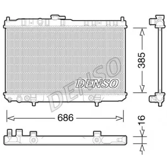 Radiateur, refroidissement du moteur DENSO