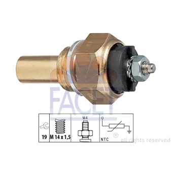 Sonde de température, liquide de refroidissement FACET
