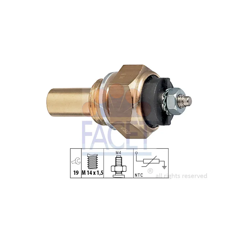 Sonde de température, liquide de refroidissement FACET 7.3112