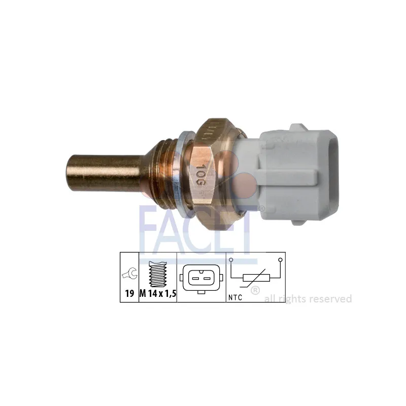 Sonde de température, liquide de refroidissement FACET 7.3126