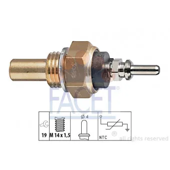 Sonde de température, liquide de refroidissement FACET