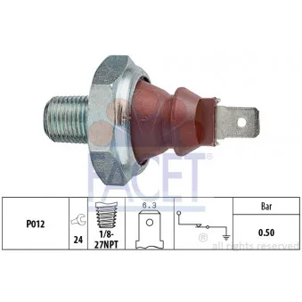 Indicateur de pression d'huile FACET