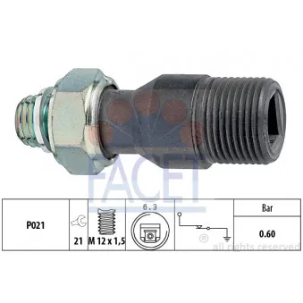 Indicateur de pression d'huile FACET