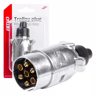 Bouchon d'attelage de remorque remorque métallique ALU - AMIO 03218