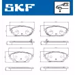 Jeu de 4 plaquettes de frein avant SKF VKBP 81337 A - Visuel 2
