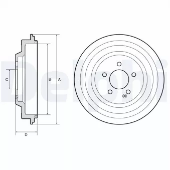 Tambour de frein DELPHI