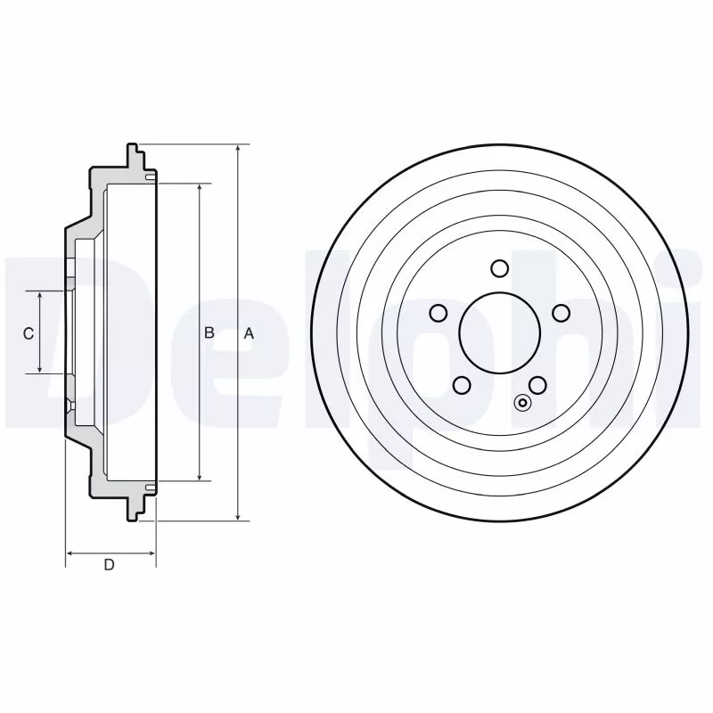 Tambour de frein DELPHI BF667