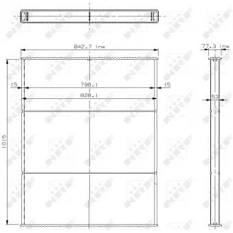 Faisceau de radiateur, refroidissement du moteur NRF