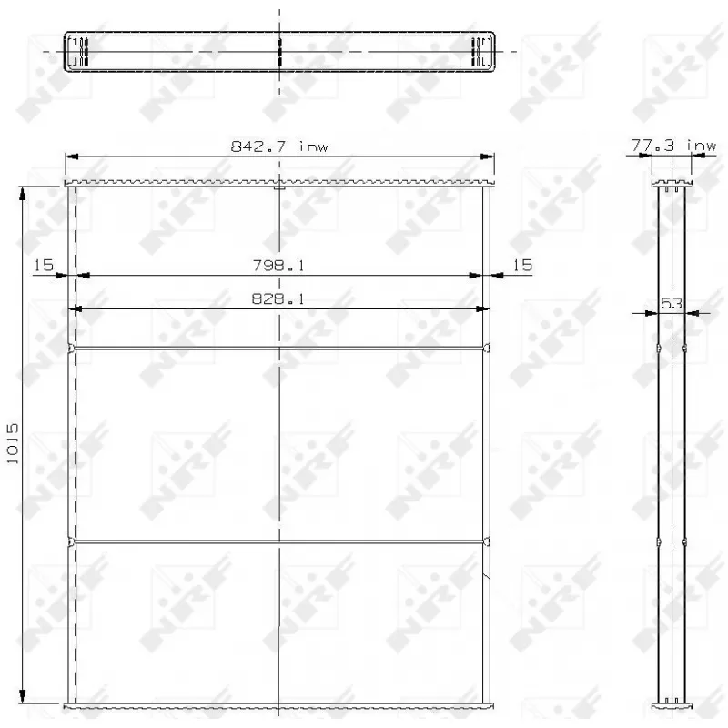 Faisceau de radiateur, refroidissement du moteur NRF 23464
