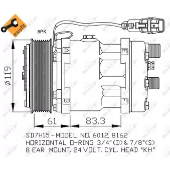 Compresseur, climatisation NRF