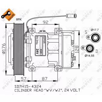 Compresseur, climatisation NRF
