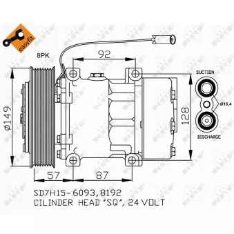 Compresseur, climatisation NRF