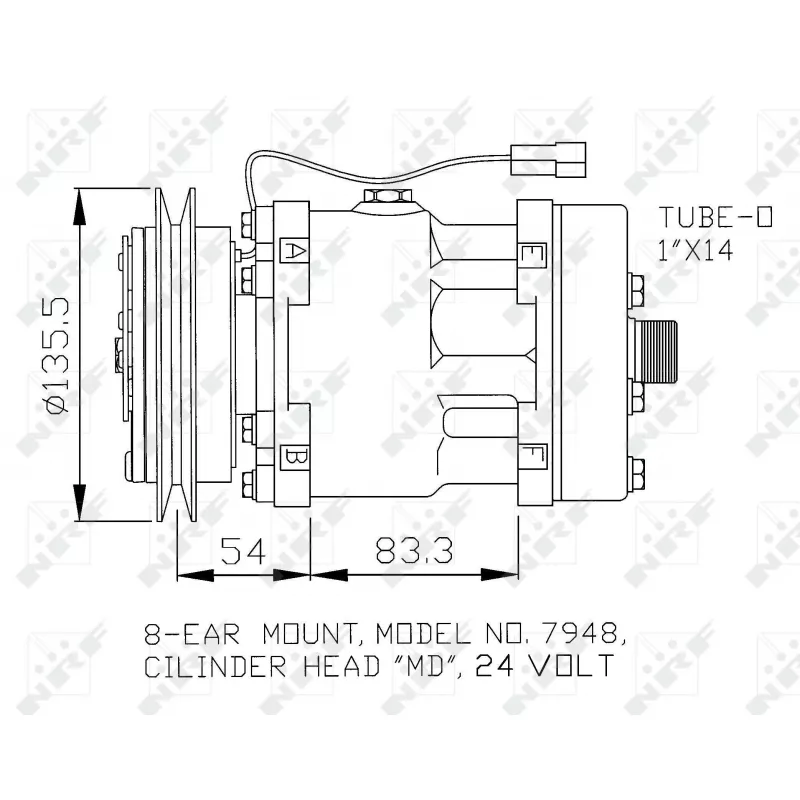 Compresseur, climatisation NRF 32074