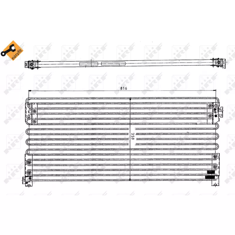 Condenseur, climatisation NRF 35154