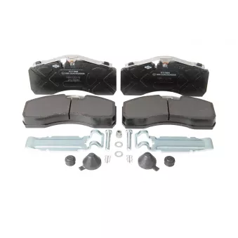 Jeu de 4 plaquettes de frein KNORR-BREMSE