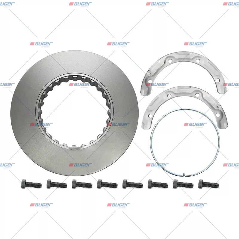 Jeu de 2 disques de frein avant AUGER 31317