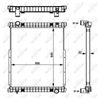Radiateur, refroidissement du moteur NRF