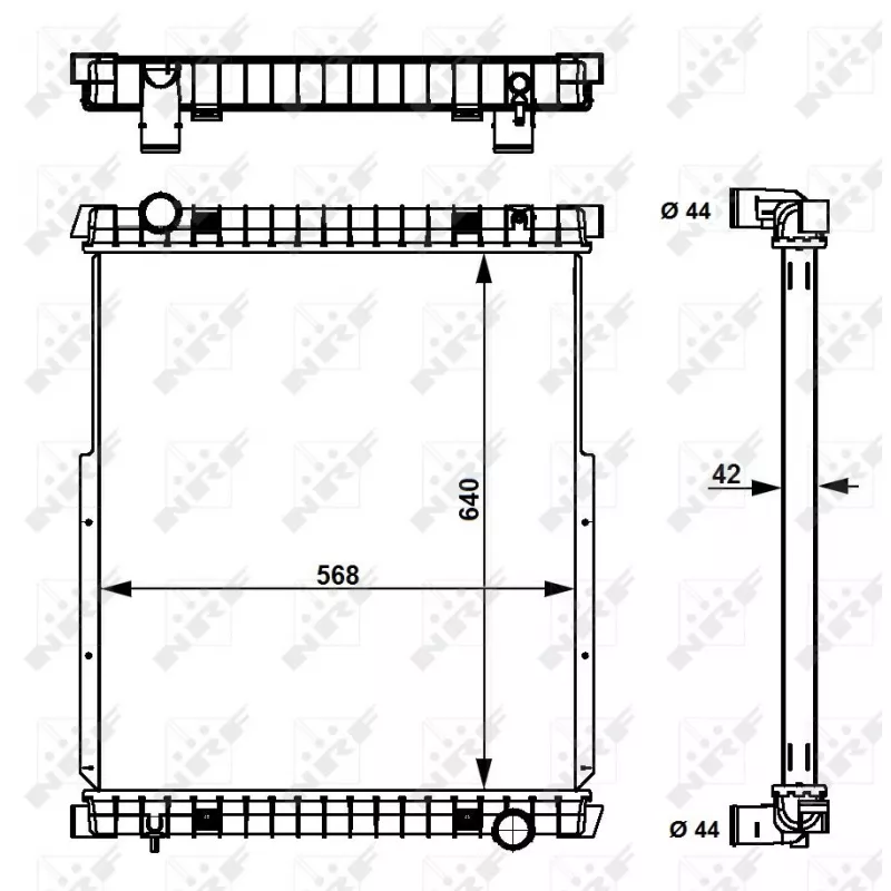 Radiateur, refroidissement du moteur NRF 53538