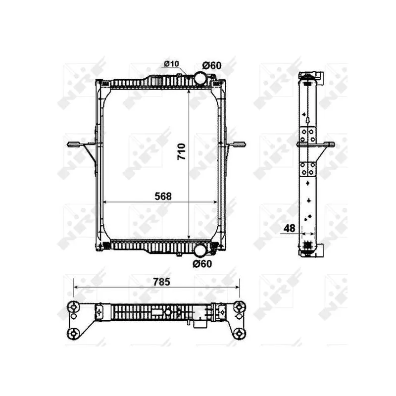 Radiateur, refroidissement du moteur NRF 53432