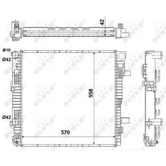 Radiateur, refroidissement du moteur NRF