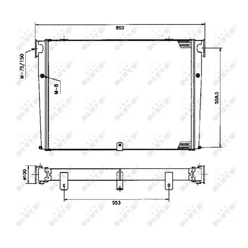Intercooler, échangeur NRF 309345