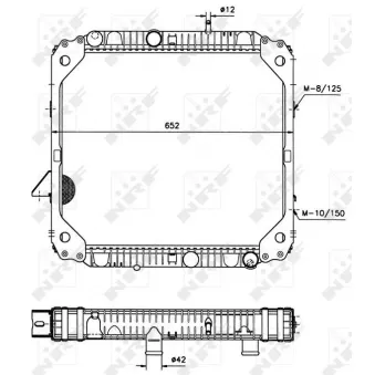 Radiateur, refroidissement du moteur NRF