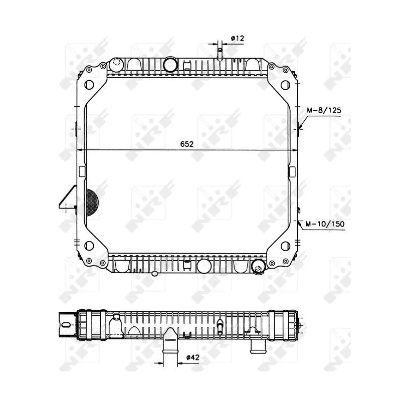 Radiateur, refroidissement du moteur NRF 503474