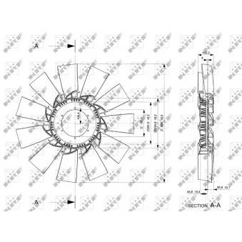 Roue du souffleur, refroidissementdu moteur NRF