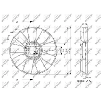 Roue du souffleur, refroidissementdu moteur NRF