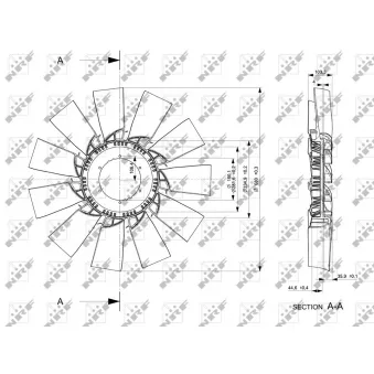 Roue du souffleur, refroidissementdu moteur NRF
