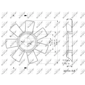 Roue du souffleur, refroidissementdu moteur NRF