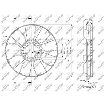 Roue du souffleur, refroidissementdu moteur NRF