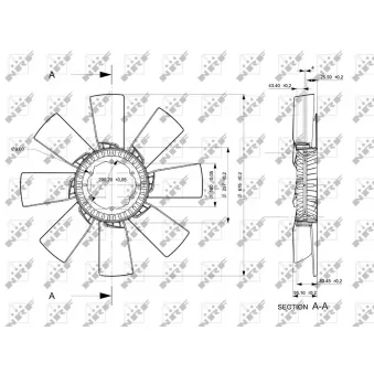 Roue du souffleur, refroidissementdu moteur NRF