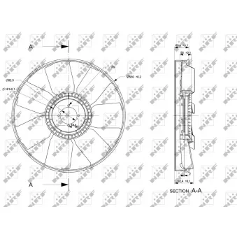 Roue du souffleur, refroidissementdu moteur NRF