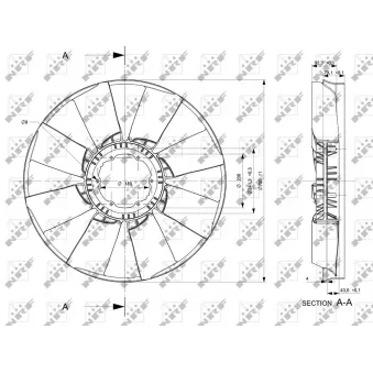 Roue du souffleur, refroidissementdu moteur NRF