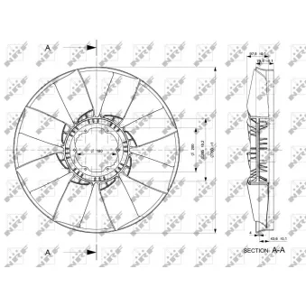 Roue du souffleur, refroidissementdu moteur NRF