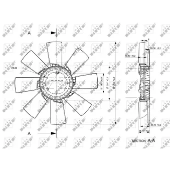 Roue du souffleur, refroidissementdu moteur NRF