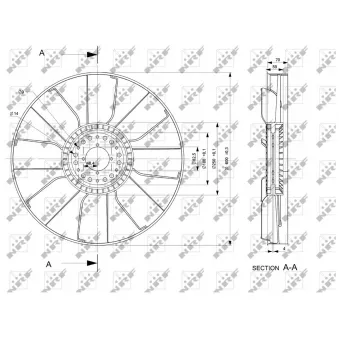 Roue du souffleur, refroidissementdu moteur NRF