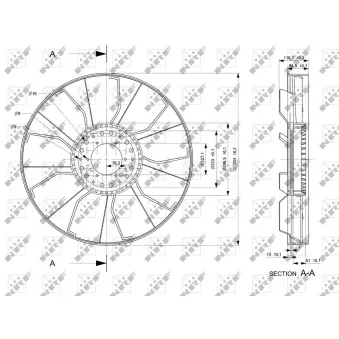 Roue du souffleur, refroidissementdu moteur NRF