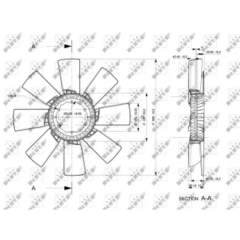 Roue du souffleur, refroidissementdu moteur NRF